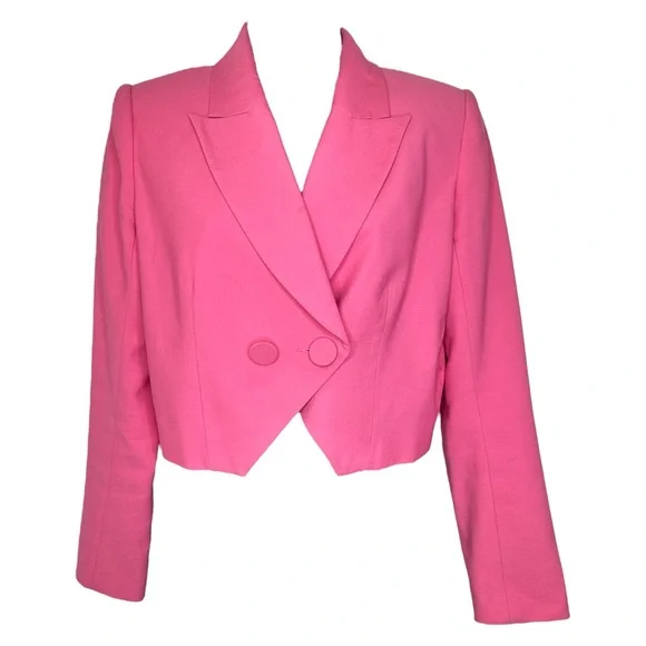 The Sei Bubblegum Pink Cropped Blazer